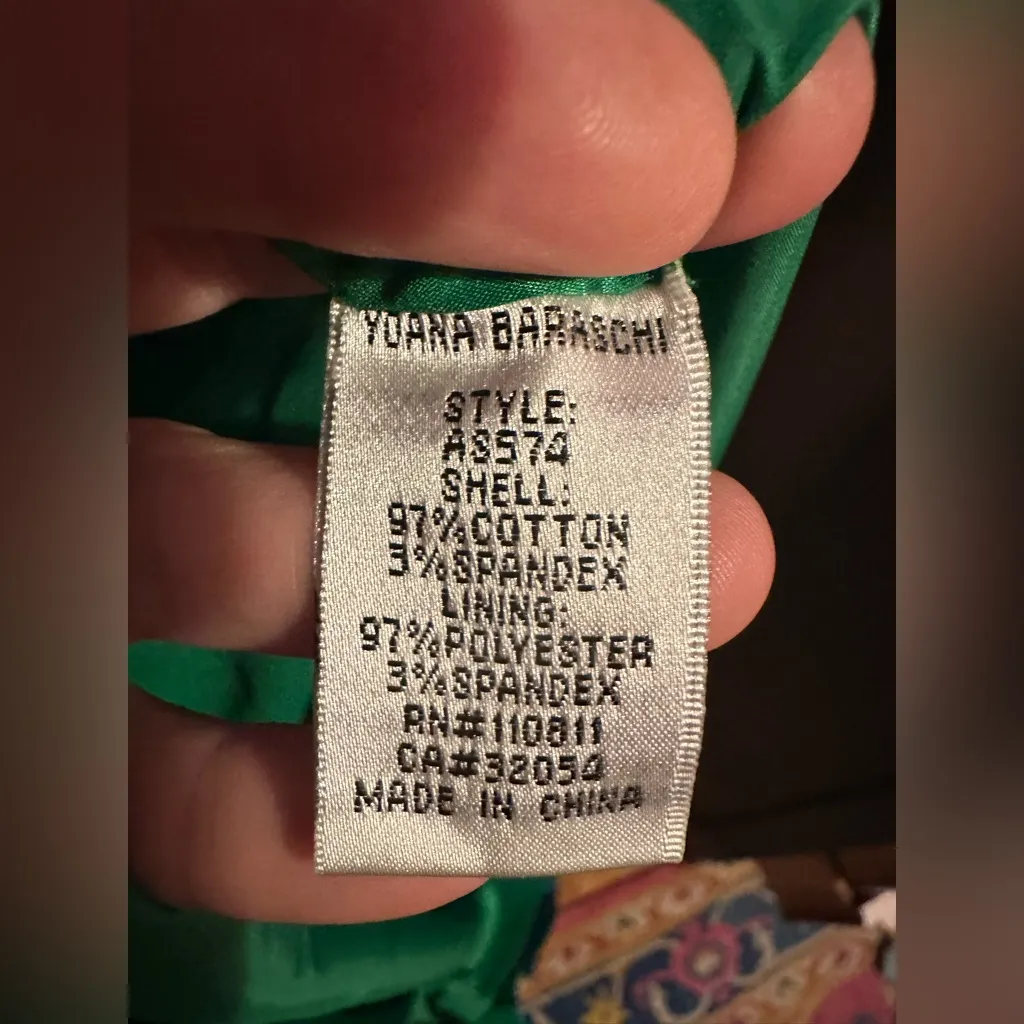 Anthropologie / Yoana Baraschi Green Blue Tisza Paisley Print Skirt, size 12 - Image 7