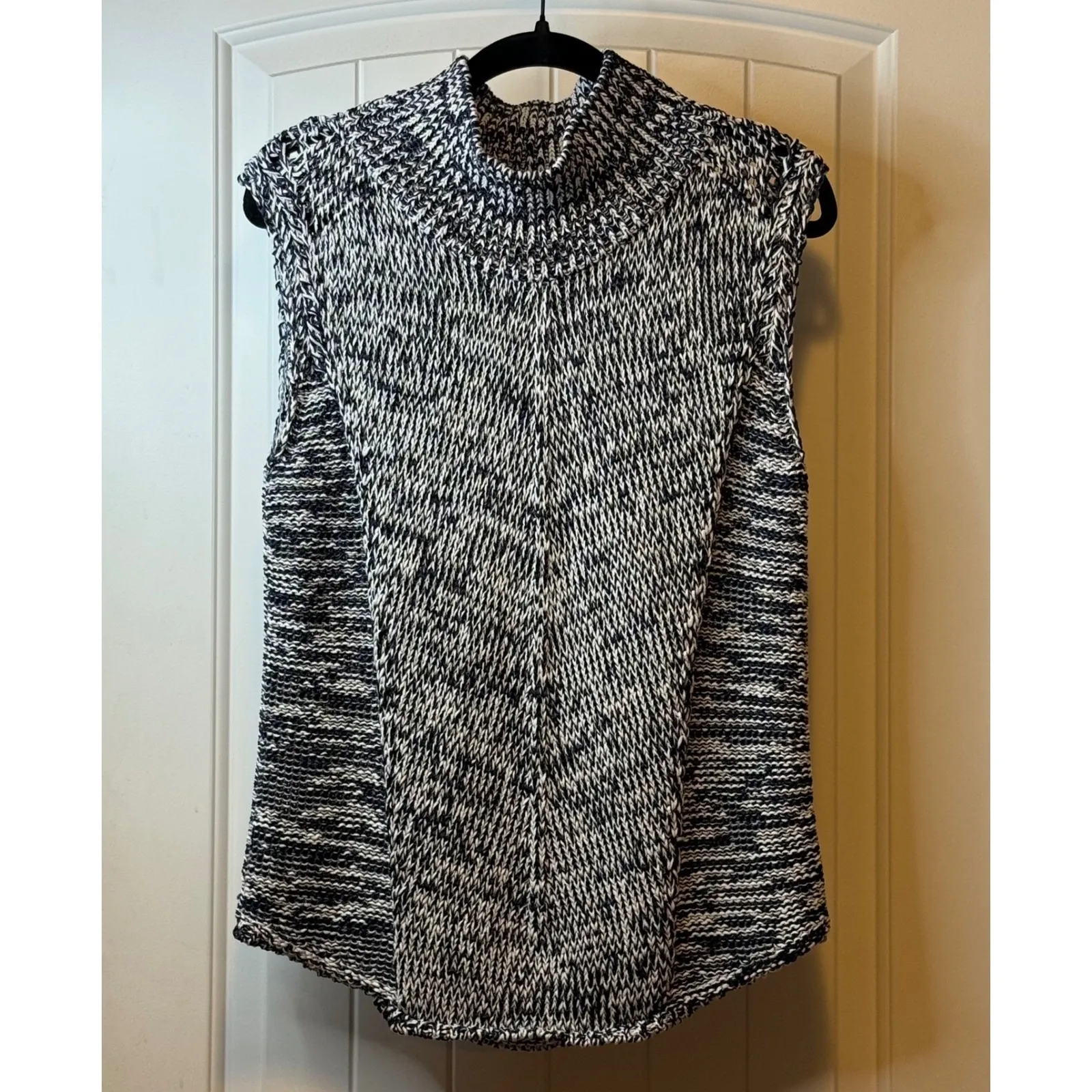 White House Black Market Knit Turtleneck Sweater Sleeveless Vest Women Career #‎ - Image 2