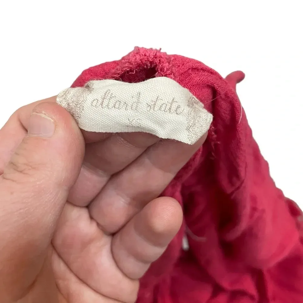 Altar'd State Altar’d State Halter Ruffle Boho Crop Blouse in Red Size XS - Image 9