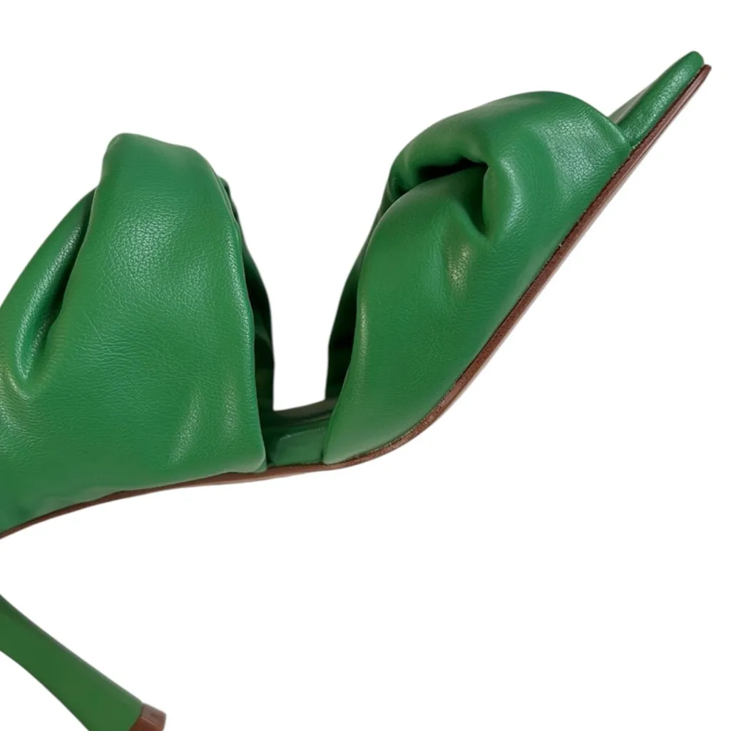 NWT Zara Heeled Sandals Green Size 6.5 - Image 6