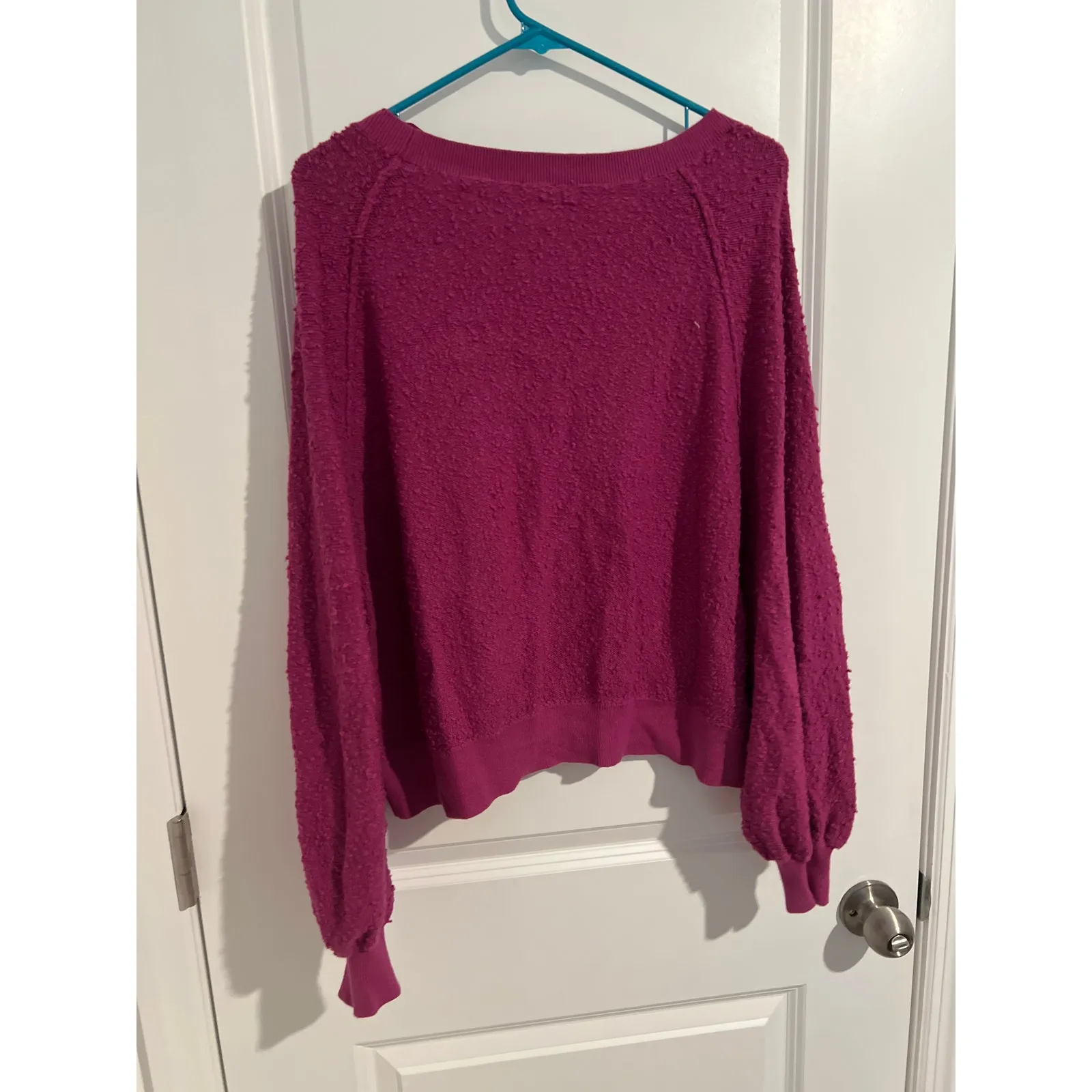 Free People Wild Aster Textured Found My Friend Pullover – Size S - Image 5