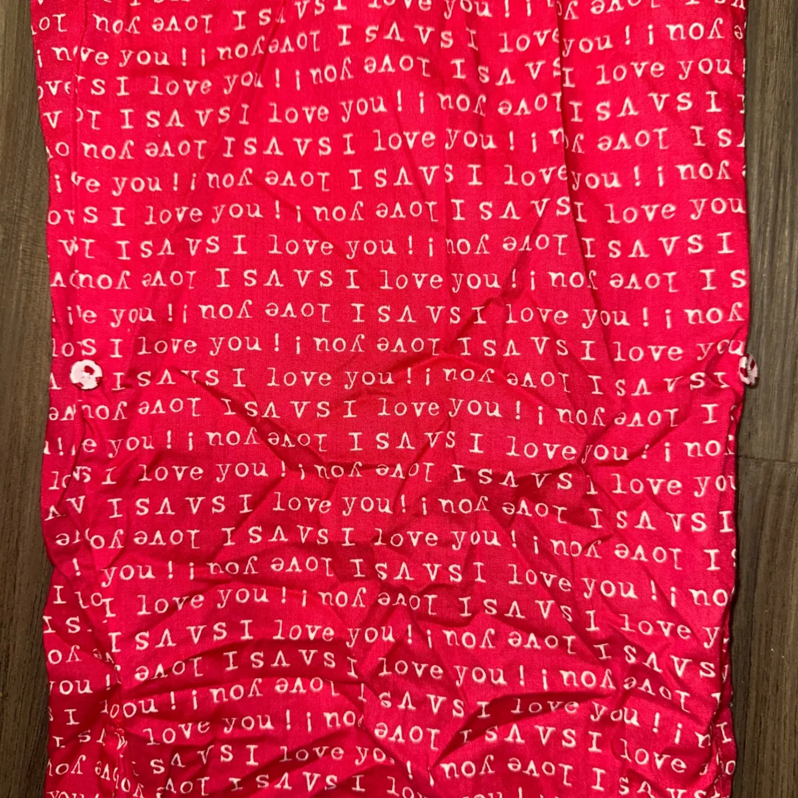 Victorias Secret L Pink Heart I Love You Pajama Pants Lounge Sleepwear Womens L - Image 3