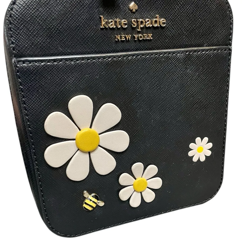 Kate Spade Black Daisy Crossbody Bag - Image 7