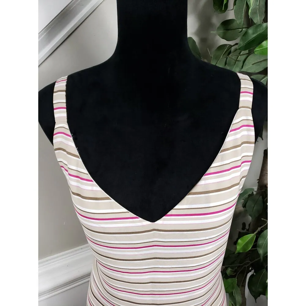 White House Black Market Tank Top Women's XLarge Multicolored V-Neck Reversible - Image 7