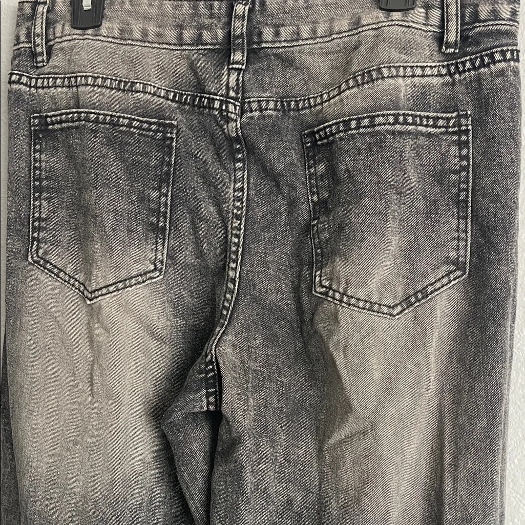 SHEIN Charcoal Wide Leg Jeans - Image 7