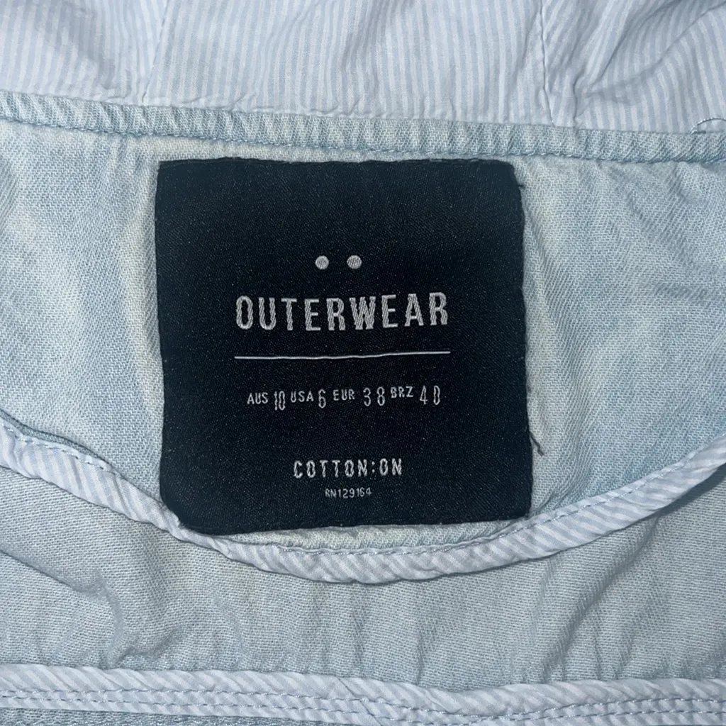 Cotton On Blue Zip Up Jacket - Image 3