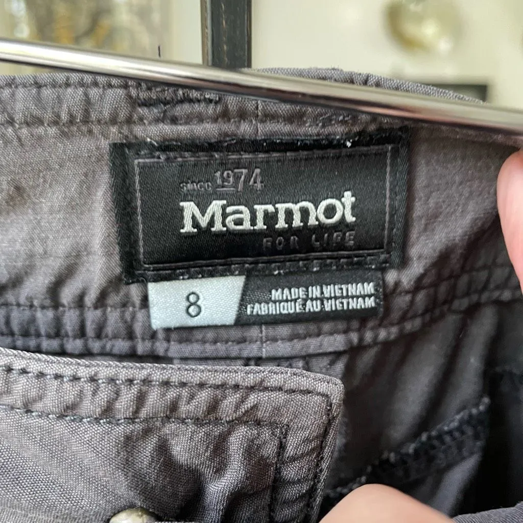 Marmot Dark Grey Flat Front Shorts 5” Inseam 8 M - Image 7