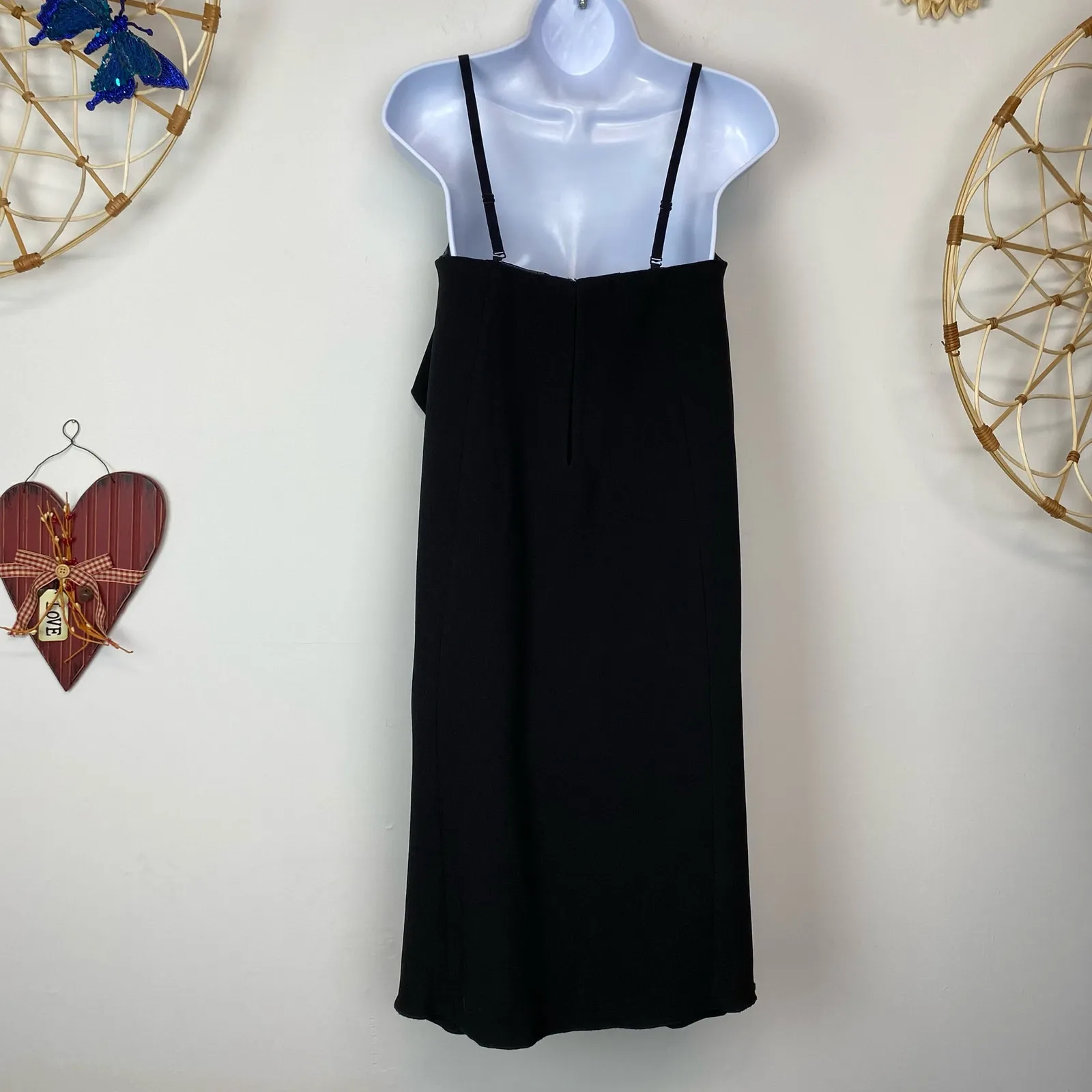 Trina Turk Black Ruffled Genius Strapless Convertible Cocktail Dress Size 4 - Image 10