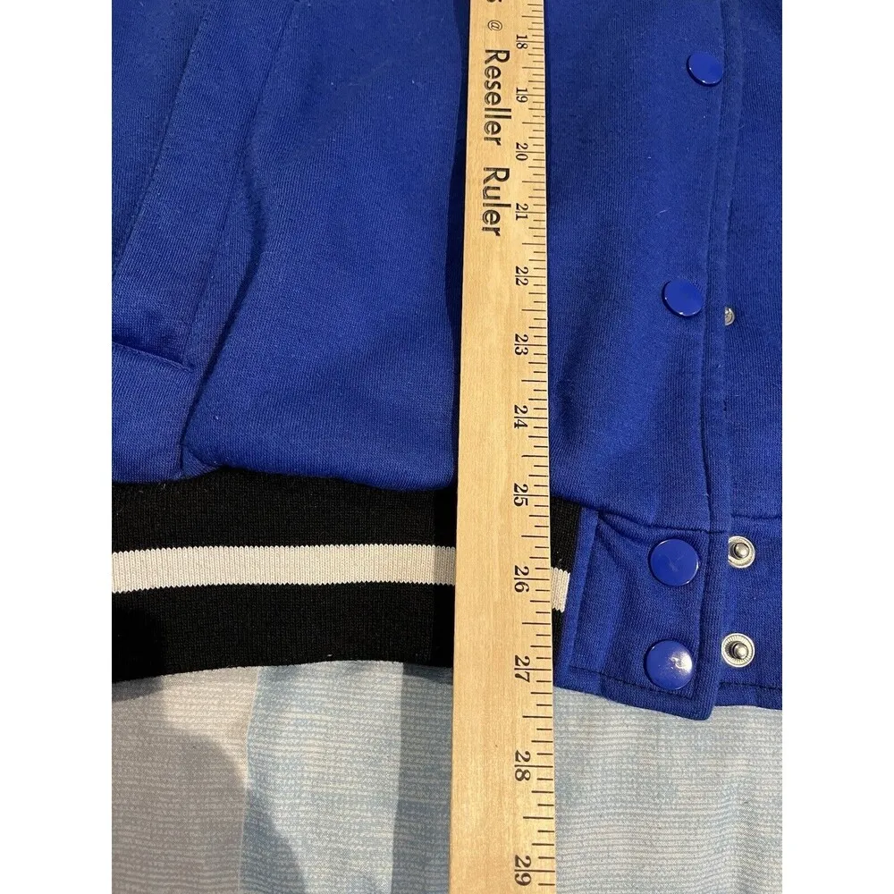 Refuge Women's XL button up black/blue double sided racing jacket - Image 4