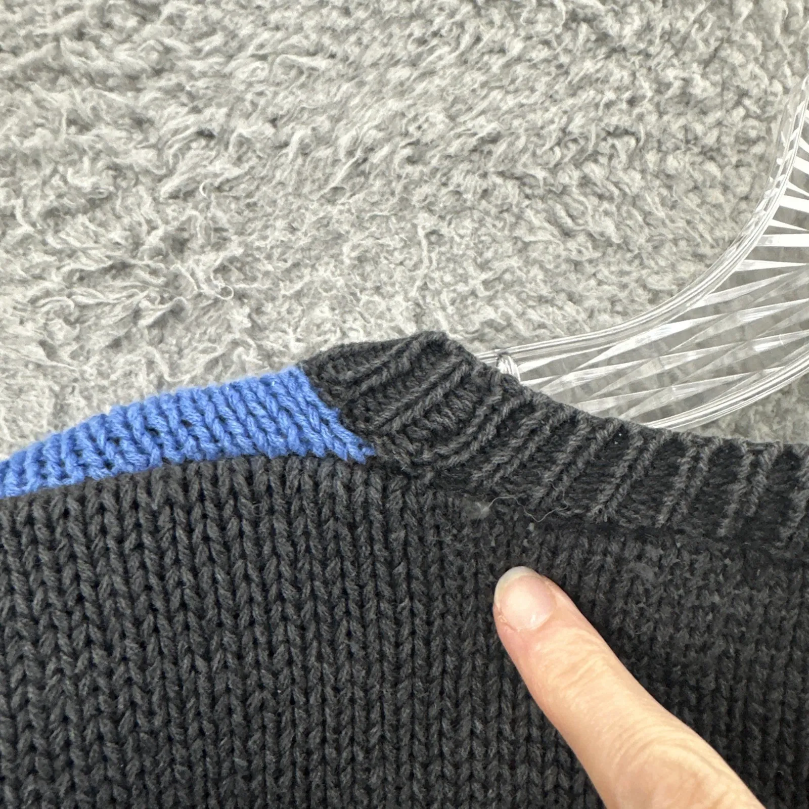 Vintage Lord & Taylor Scarecrow Cardigan Sweater Fall Pumpkin Women's Medium Black - Image 5