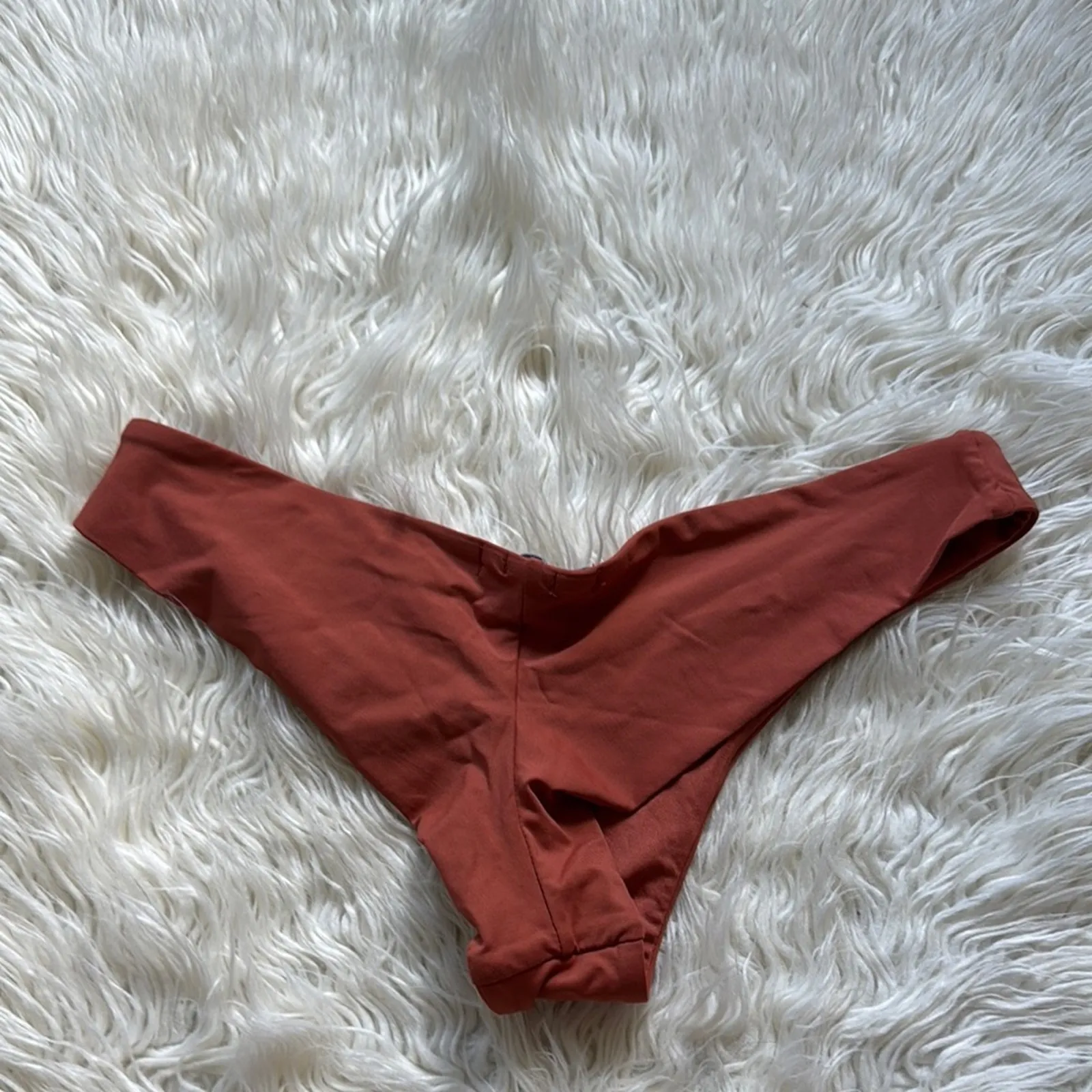 Zara Rust Orange Bikini Bottoms High Cut - Image 3