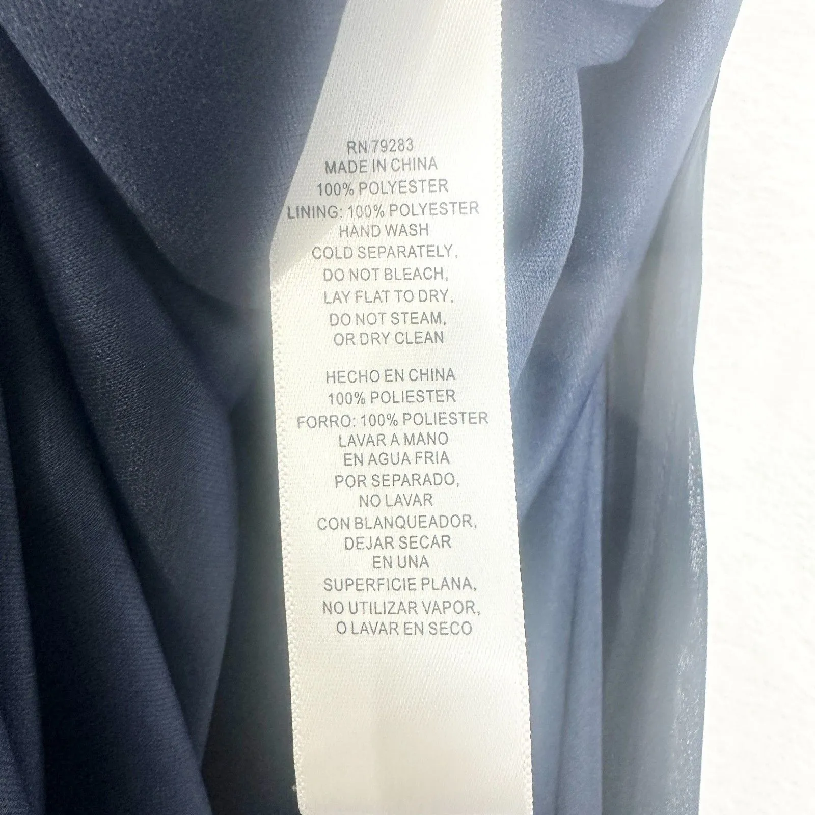 Alex Evenings Camille Cowl Neck Gown Size 12 NEW Navy Embellished Wedding Guest - Image 13