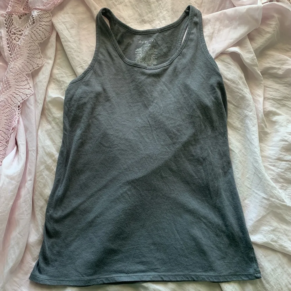 Grey Scoop Neck Tank Top - Image 4