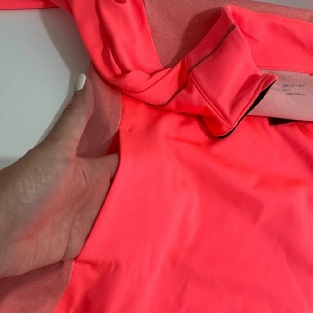 NWT Under Armour Women’s ColdGear 1/2 Zip Training Top Pink Size SMALL Thumbhole - Image 9