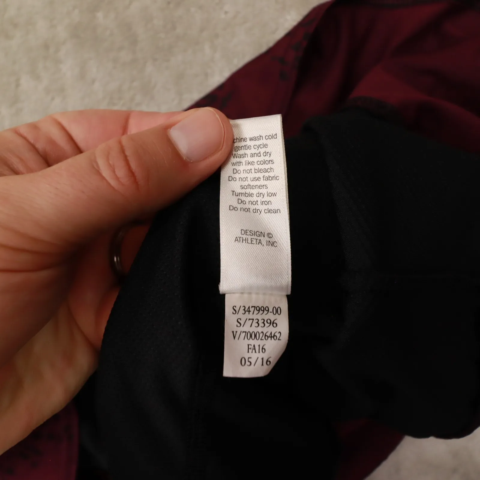 Athleta Purple Black Floral Swagger Skort Skirt Women's size Small‎ - Image 8