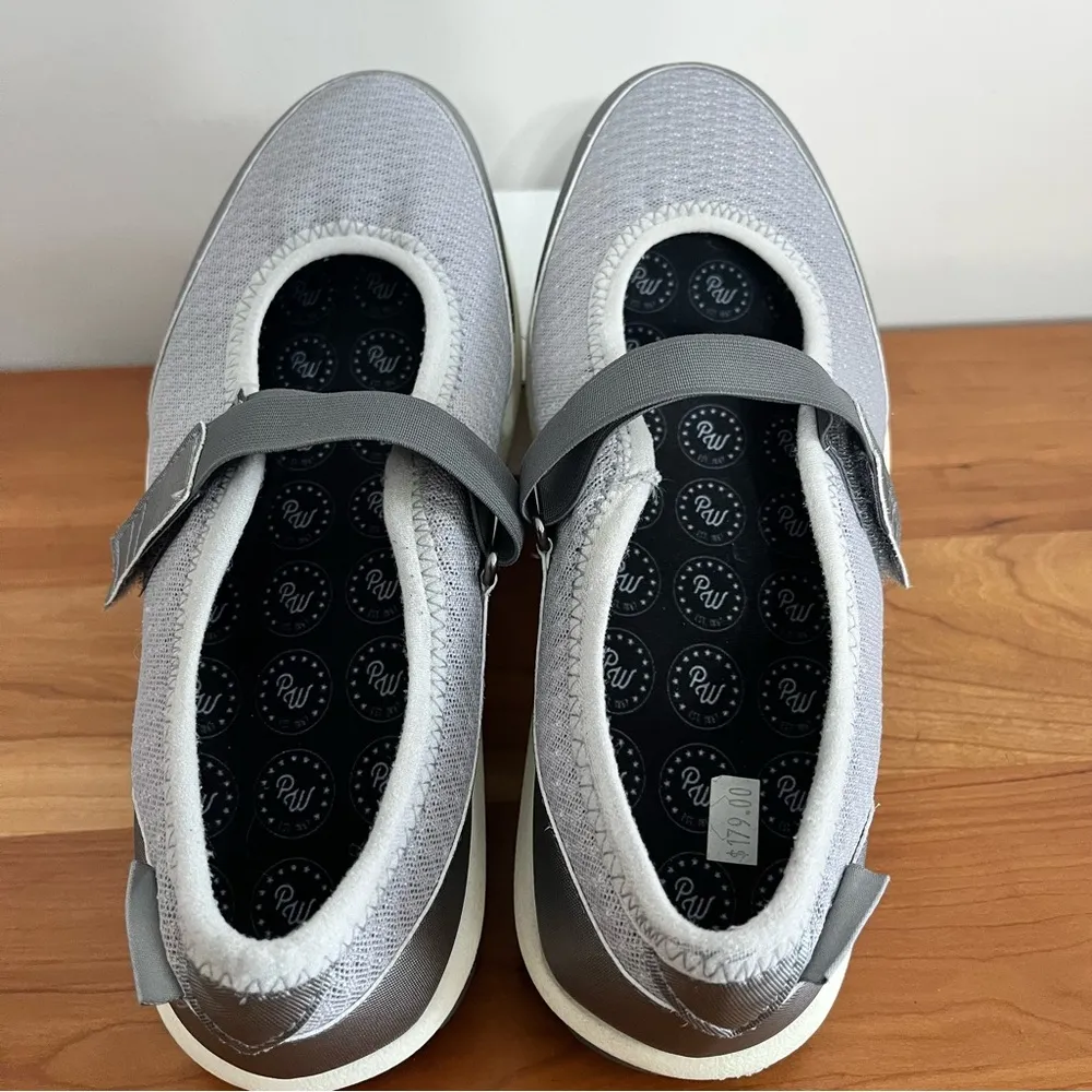 P.W. Minor Gray Mary Jane Strap‎ Slip On Sandals Shoes Womens 8 - Image 8