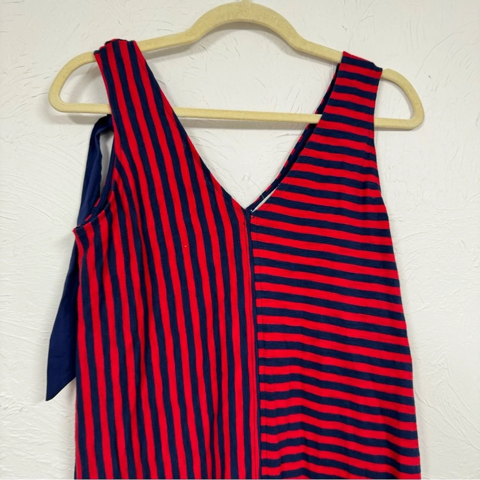 Vineyard Vines Red & Blue Striped Mini Dress Womens XXS Sleeveless Summer Shift - Image 2