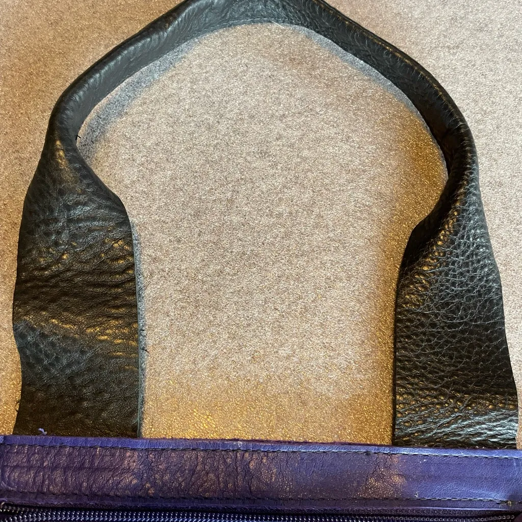 Cartera Purple Leather Mini Bag - Image 4