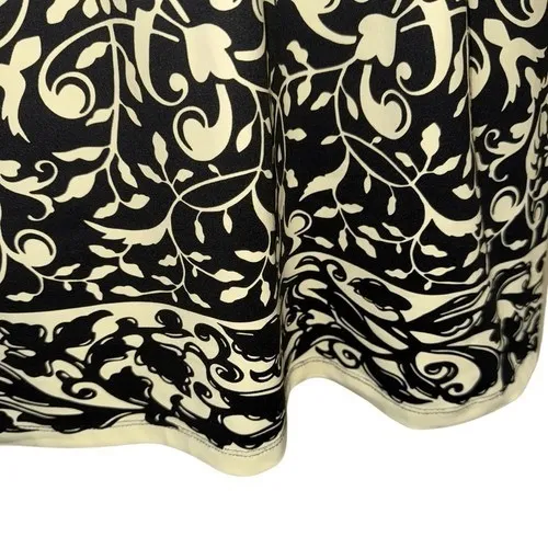 J. MCLAUGHLIN Black & Ivory Floral Emma Pocket Catalina Cloth Dress EUC‎ Small - Image 5