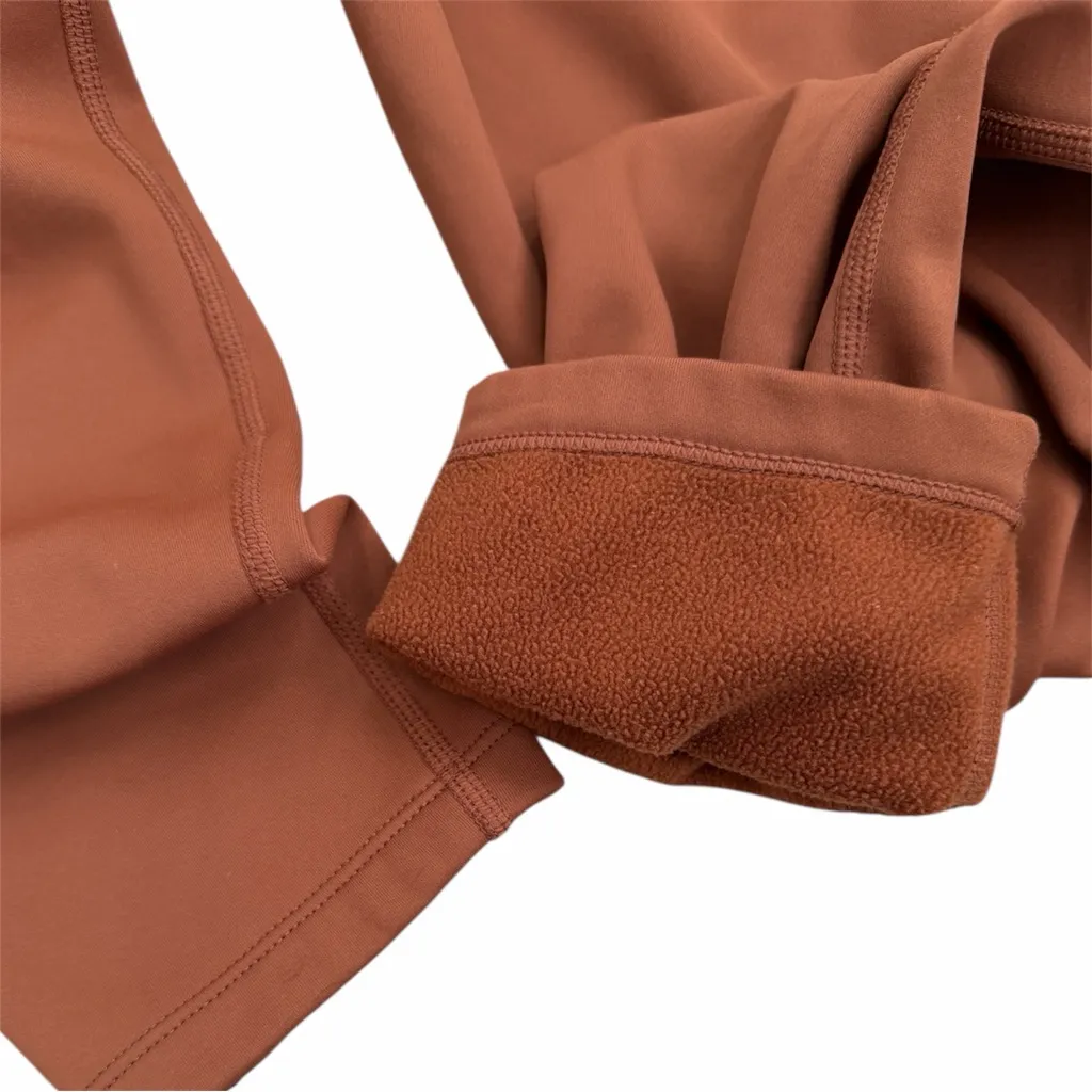 Stoic Fleece Lined Leggings Brown - Image 6