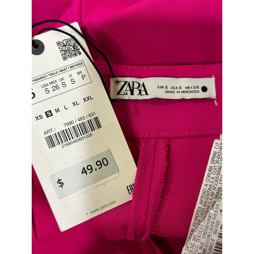 Hot Pink Dressy Pants Size Small NWT Work Office Professional Side Zipper - Image 3