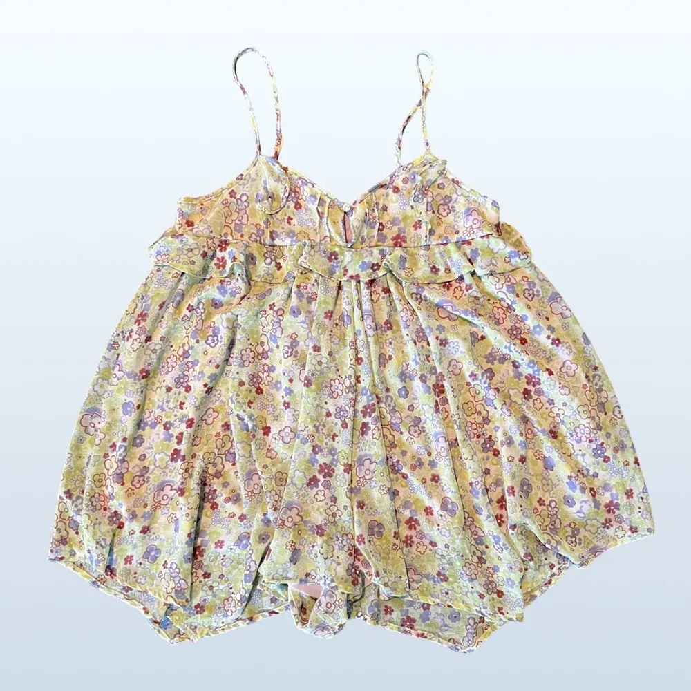 SOLD OUT, NWT  Chiffon Floral Romper, XS - Image 10