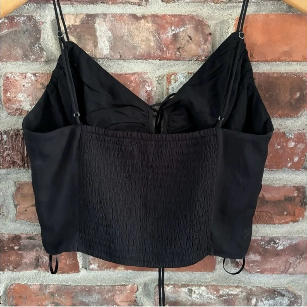 Abercrombie Black Mesh Crop Tank Top NWT, S - Image 7
