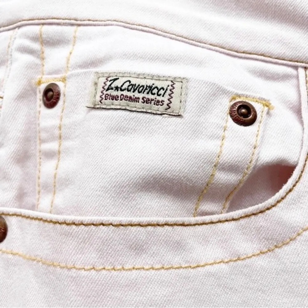 Vintage Z Cavaricci Jeans Pale Pink Slouchy Straight Leg Jeans Size 12 90s Y2K - Image 9