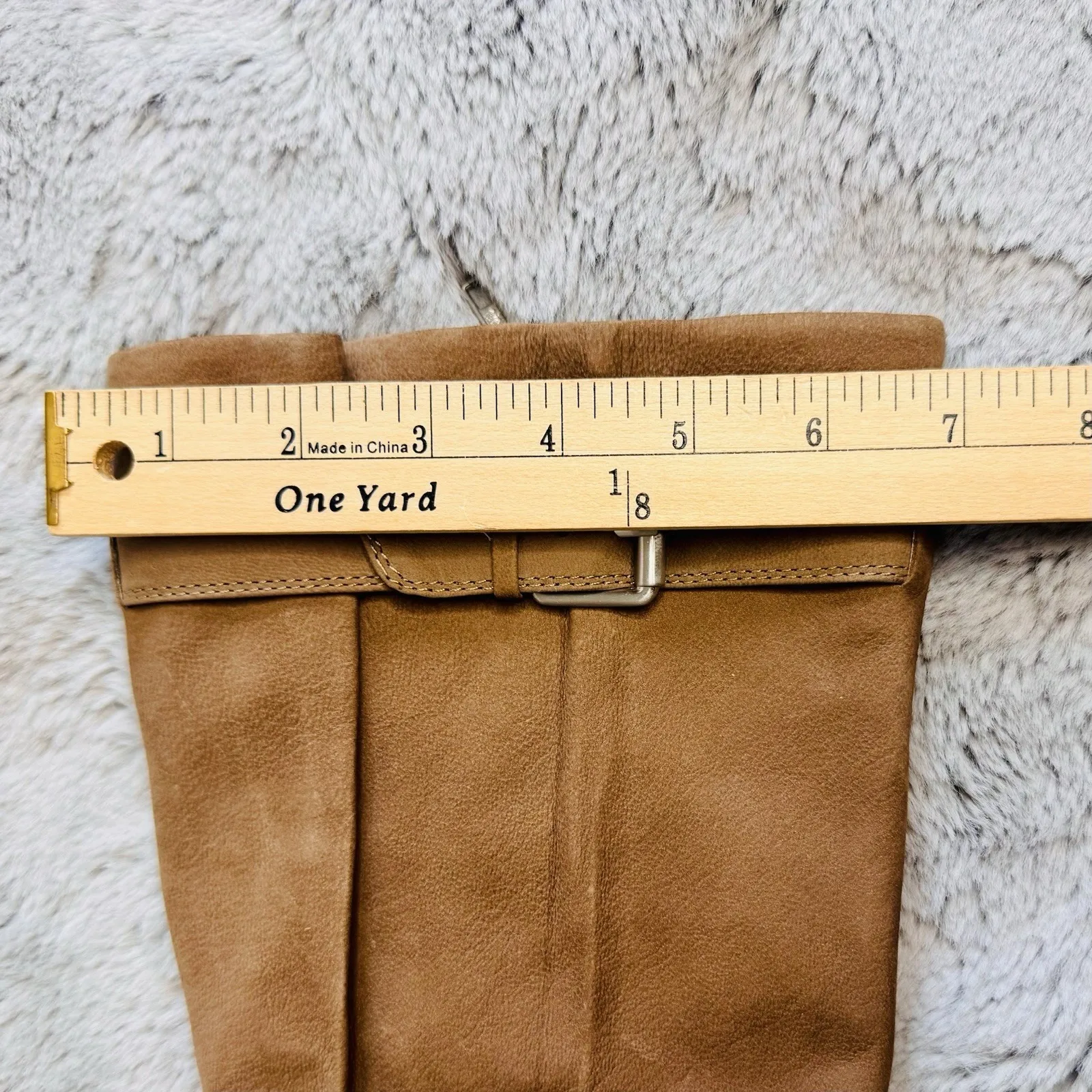 Gentle Souls by Kenneth Cole Women's Buckled Up Moto Boot Size‎ 7M Tan Brown - Image 10