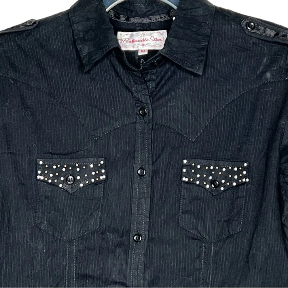 Panhandle Slim Black Shirt‎ nwt Size M - Image 2