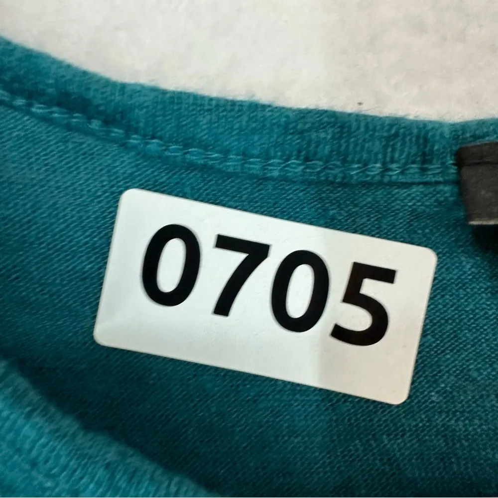 Ann Taylor Linen Tiered Sleeveless Top XS Teal - Image 10