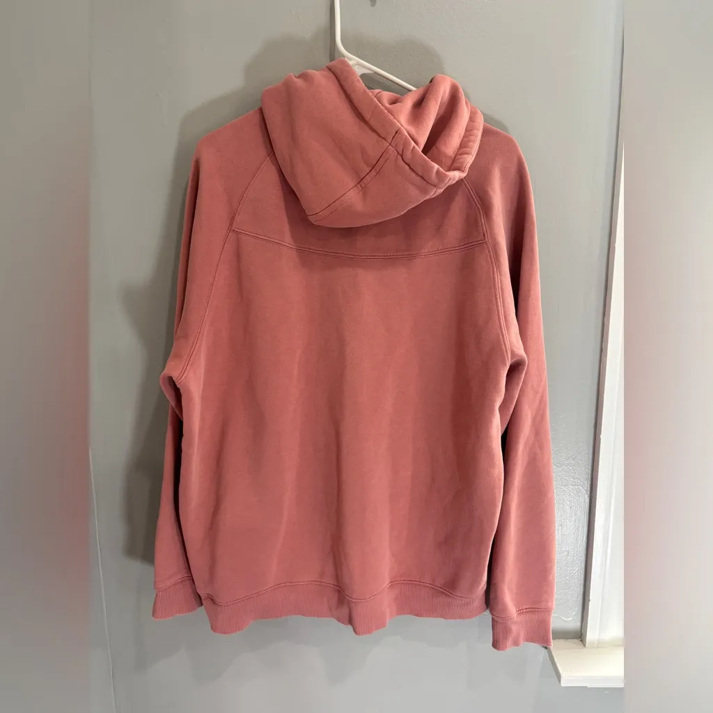 Alphalete Pink Coral Pullover Hoodie Gender Neutral Women’s Large Streetwear - Image 4