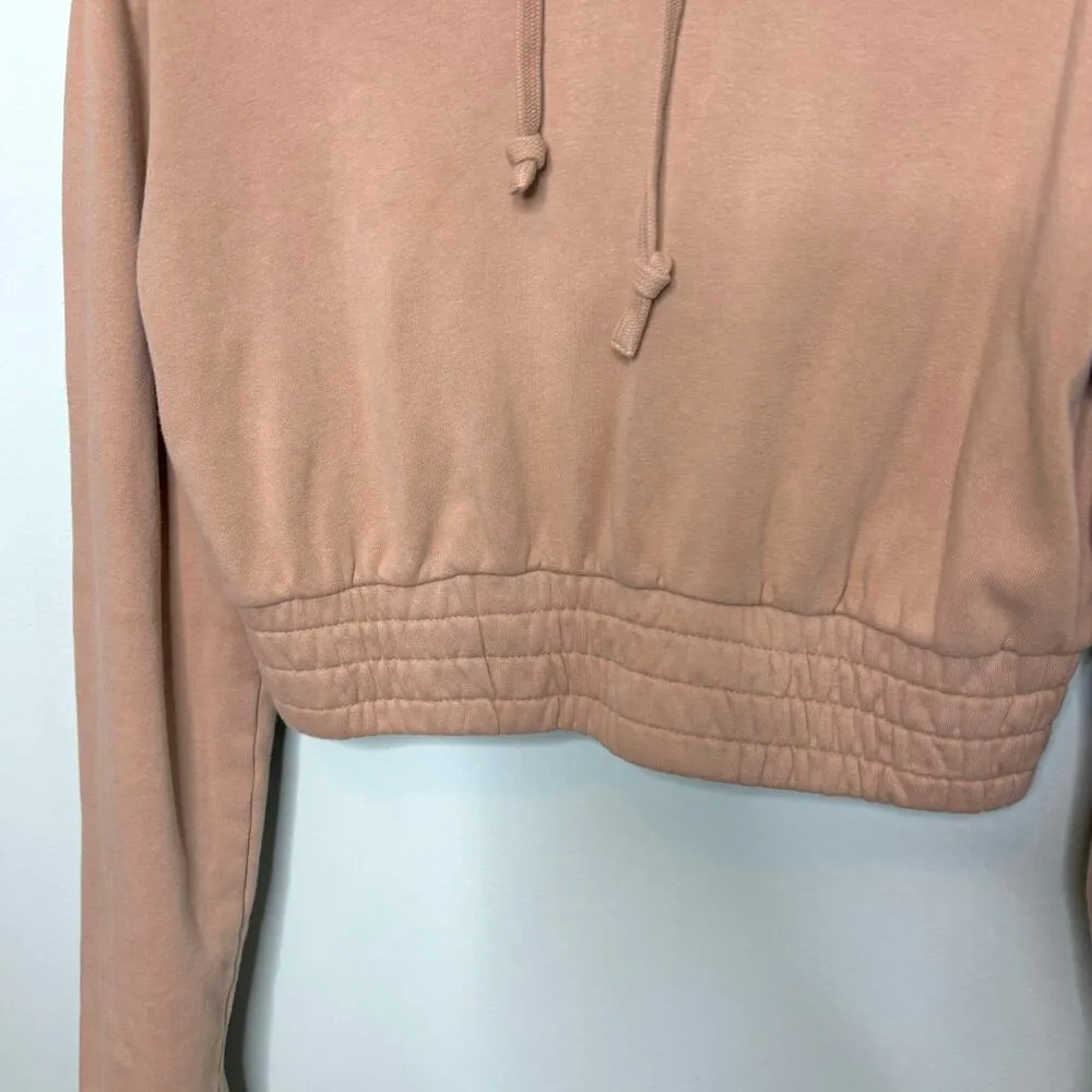 Talentless Cropped Boxing Hoodie Tan Hooded Sweatshirt S - Image 3