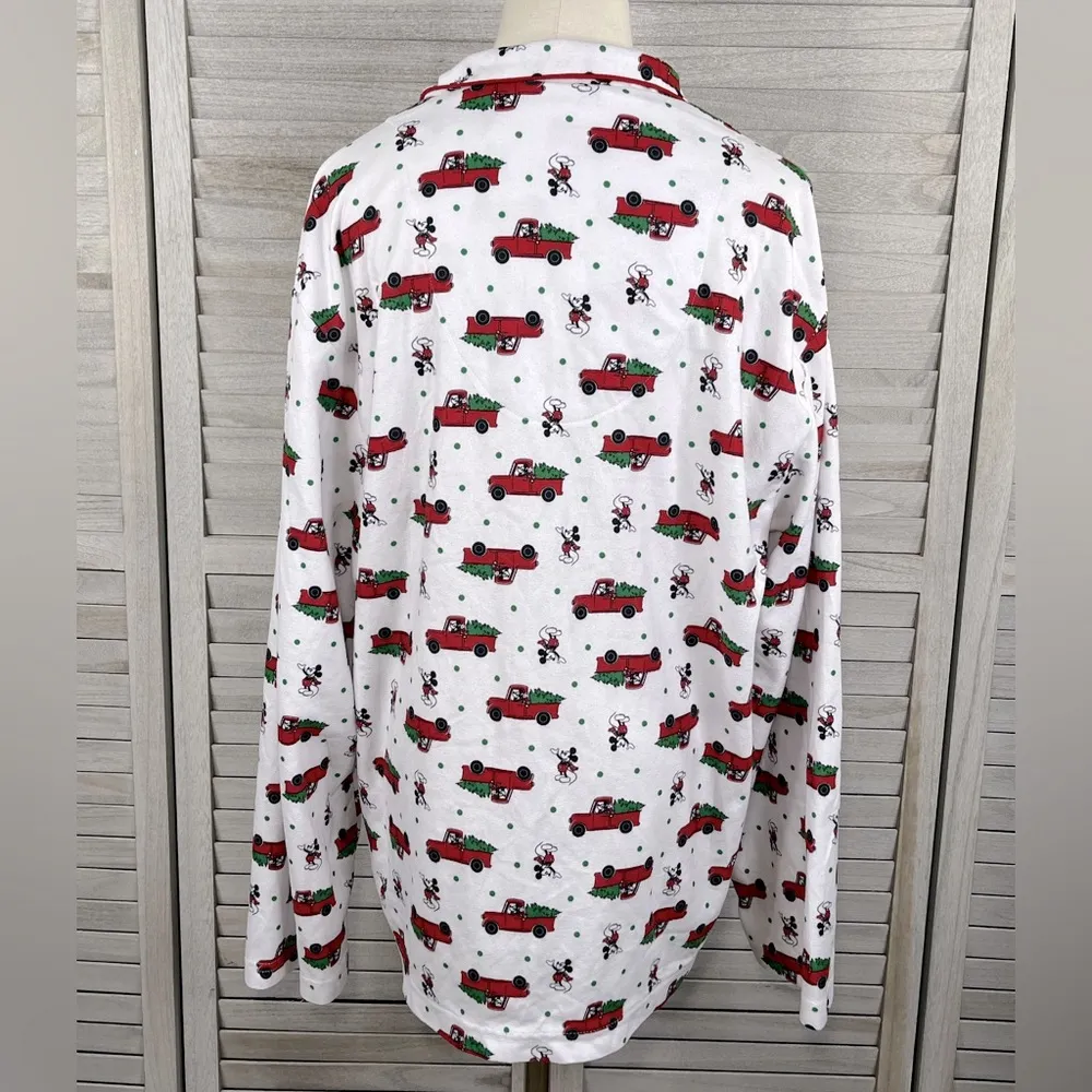 DISNEY Mickey Mouse Christmas Pajama Top-Large - Image 3