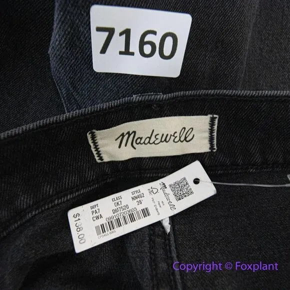 New! Madewell The‎ '90s Straight Utility Jean in camplin wash, size 28 - Image 13