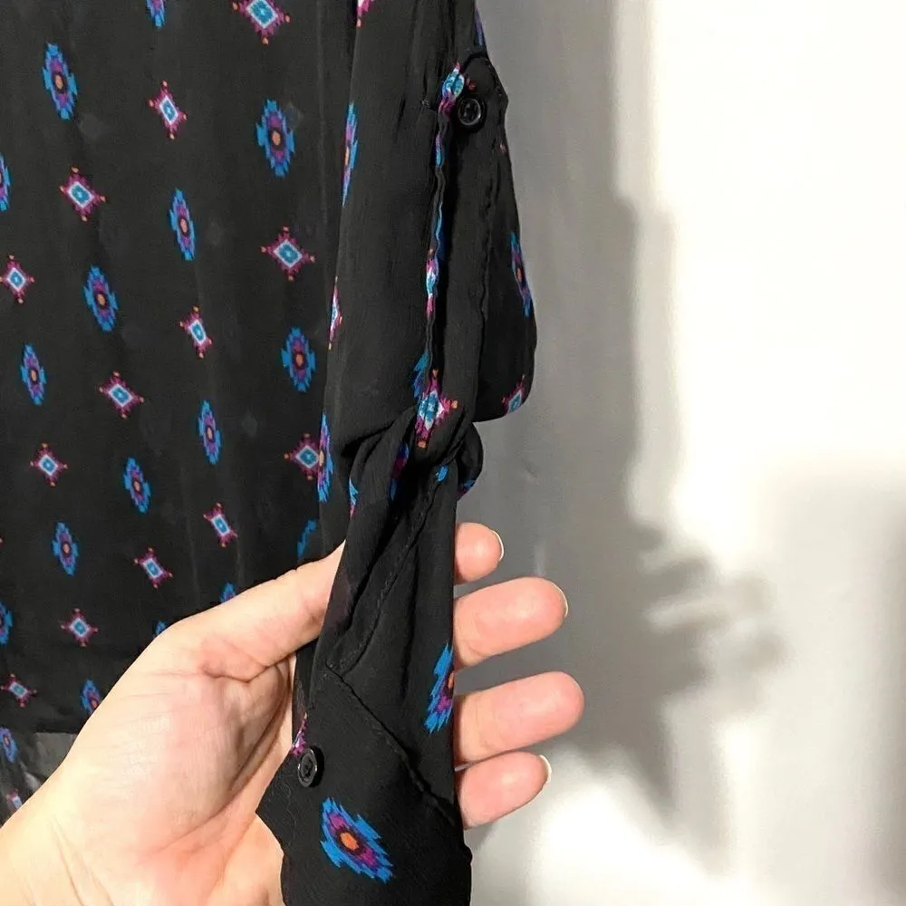 Mossimo triangle boho southwestern sheer Black - Image 5