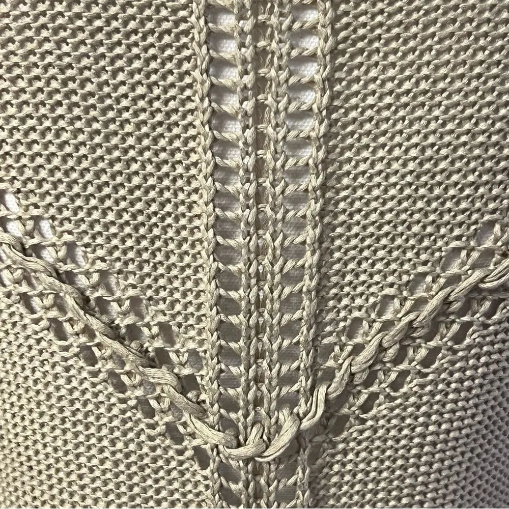 INC International Concept Boho Western Cardigan Sweater Size S Fringe Faux Suede - Image 9