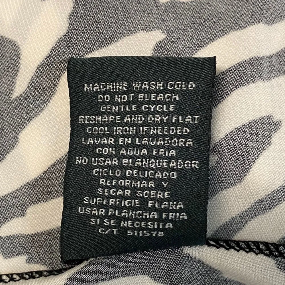 GABBY SKYE Women’s Sz 6 Black And White Twist Front Sundress Dress - Image 7