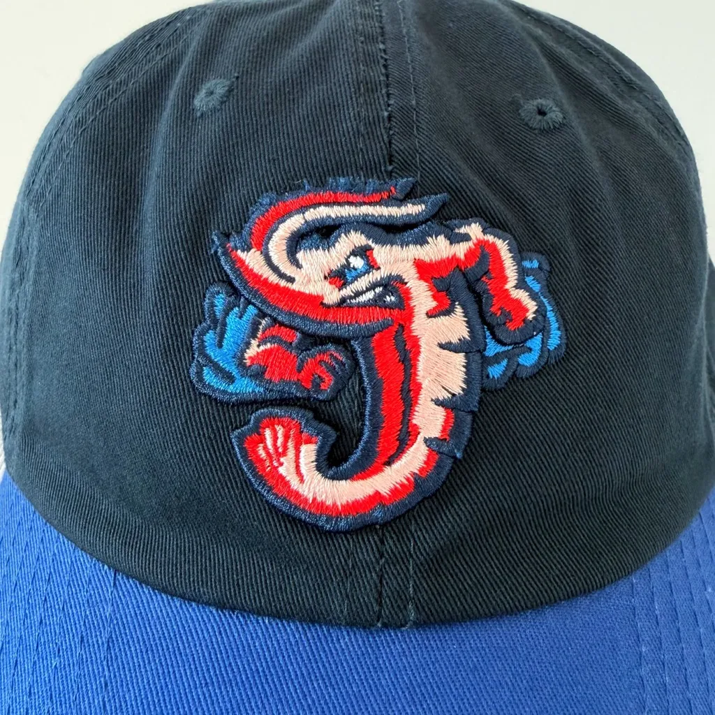 Jacksonville Jumbo Shrimp Hat Mens Womens Fan Gear MILB Minor League Baseball Blue - Image 3