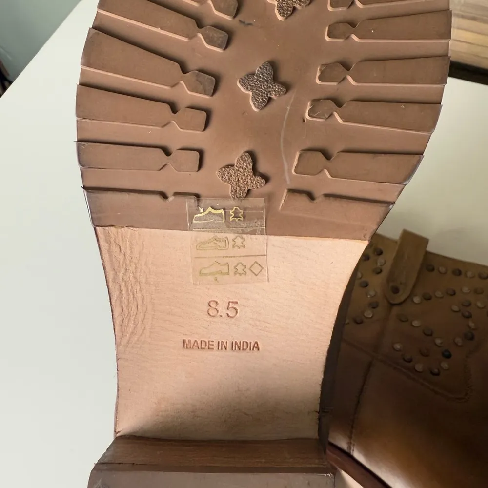 Free People Harmony Studded Ankle Boots in Biscuit 8.5 - Image 11