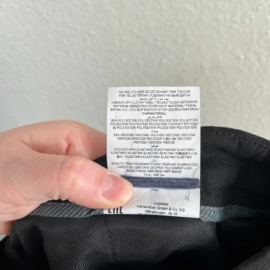 Brax Feel Good womens Maron Black Tapered Dress Trousers Size 26 - Image 11