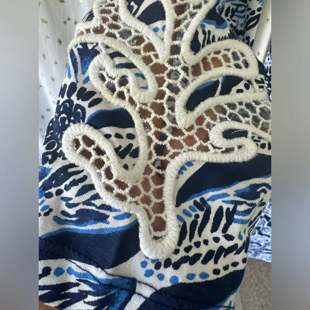 Lilly Pulitzer NWOT 100% Pima Cotton A Mermaids Tail Marlow Mini Dress XS - Image 9