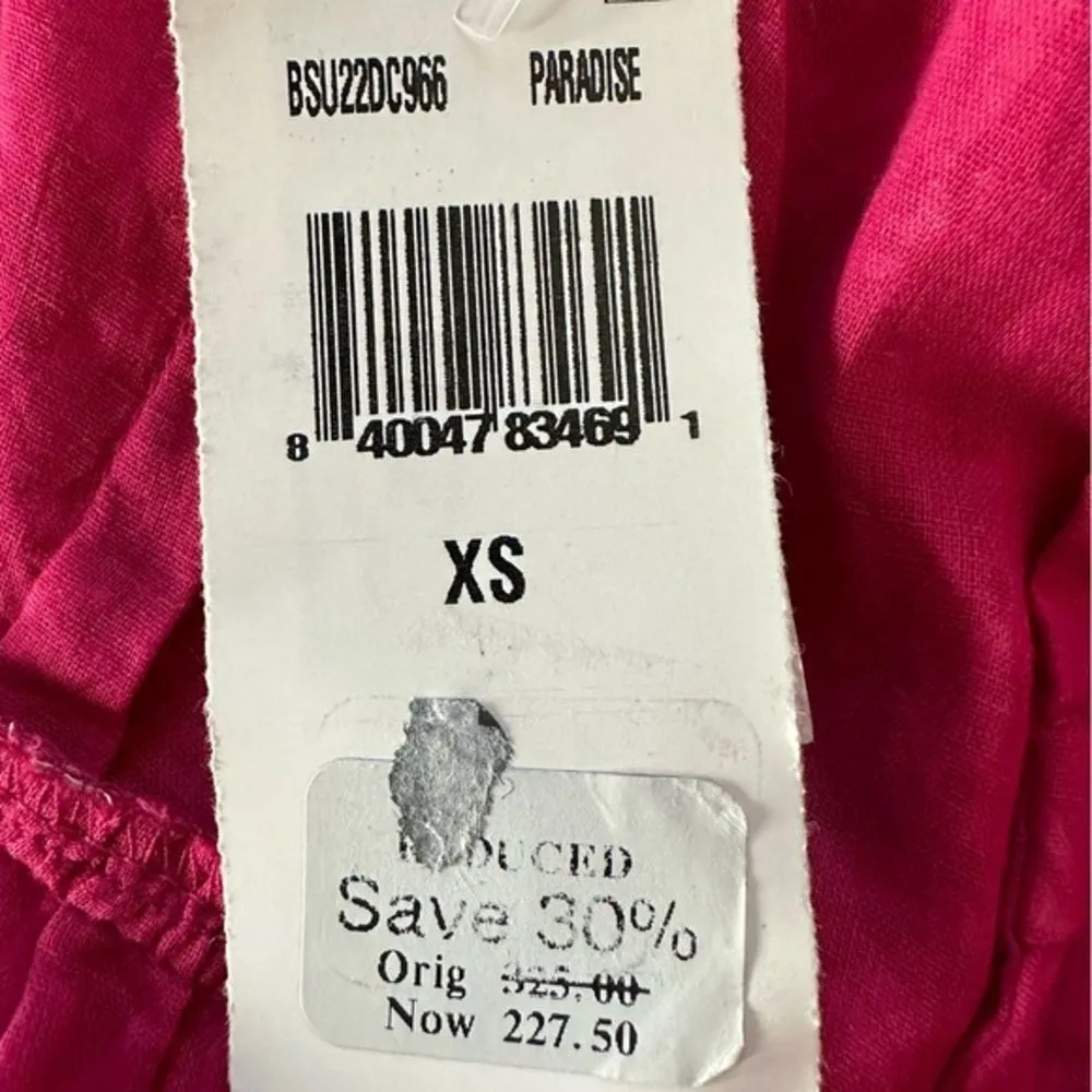 Banjanan Women Pink Penelope Tiered Ruffled‎ Dress Shadow Bloom Paradise Size XS - Image 12