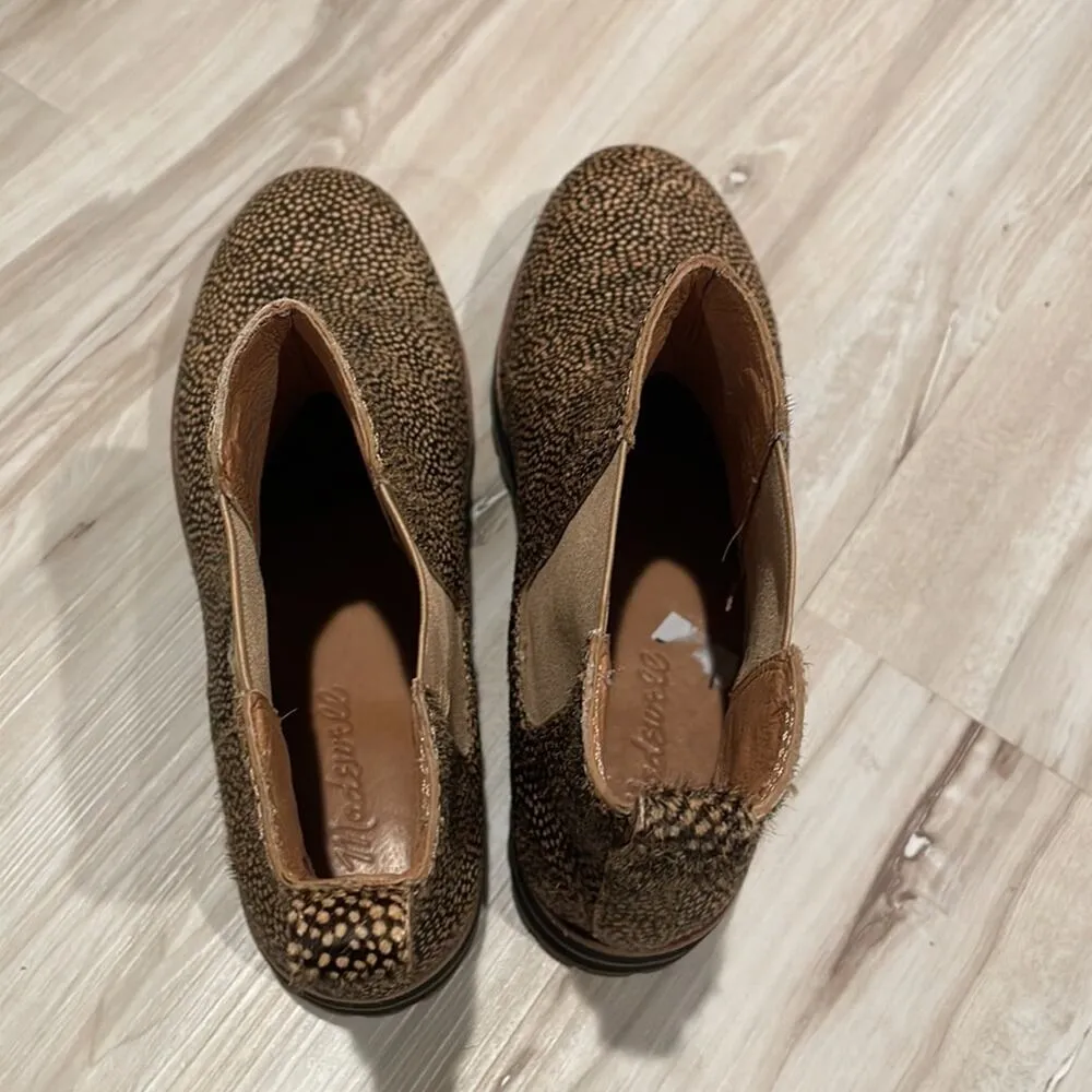 Madewell the Ivy Chelsea boot mini dot ankle boots calf hair size 7 - Image 8