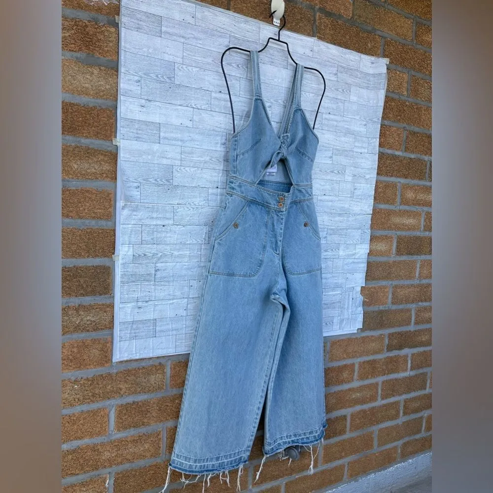 Saylor  Nia denim Jumpsuit overall size small - Image 2