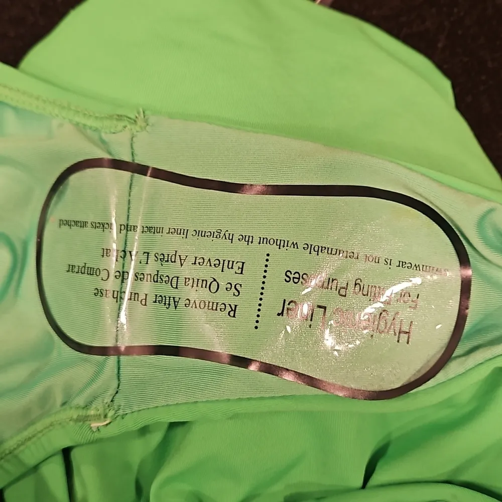 💕BCBGMAXAZRIA💕 Plunge Cutout Monokini Swimsuit ~ Lime Green XL NWT - Image 11