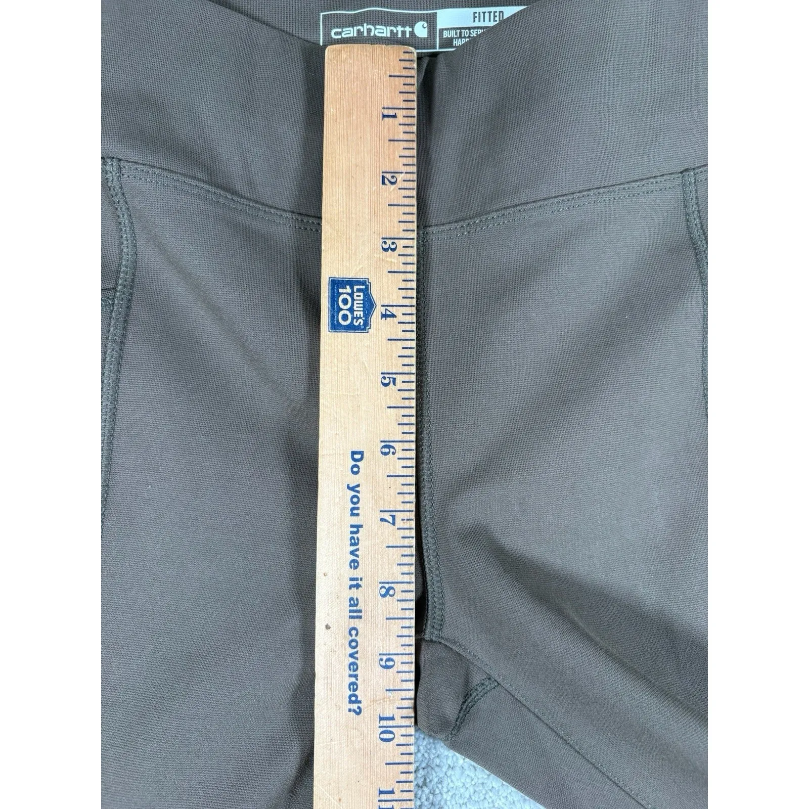 Carhartt Force Fitted Lightweight Ankle Length Leggings Green Women's Xs Pockets - Image 5