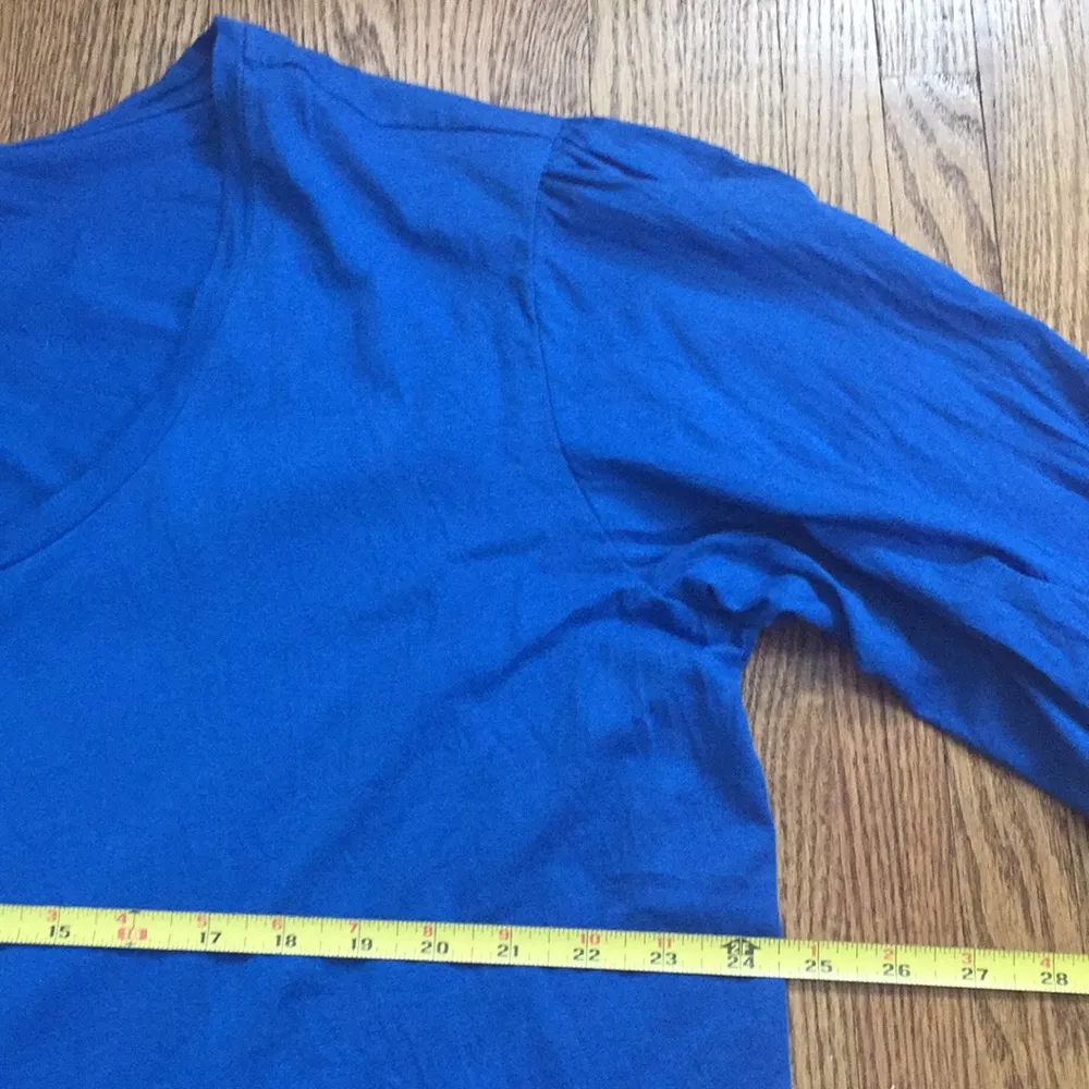 Hi lo dress with drawstring sleeves. Blue Size 18 - Image 9