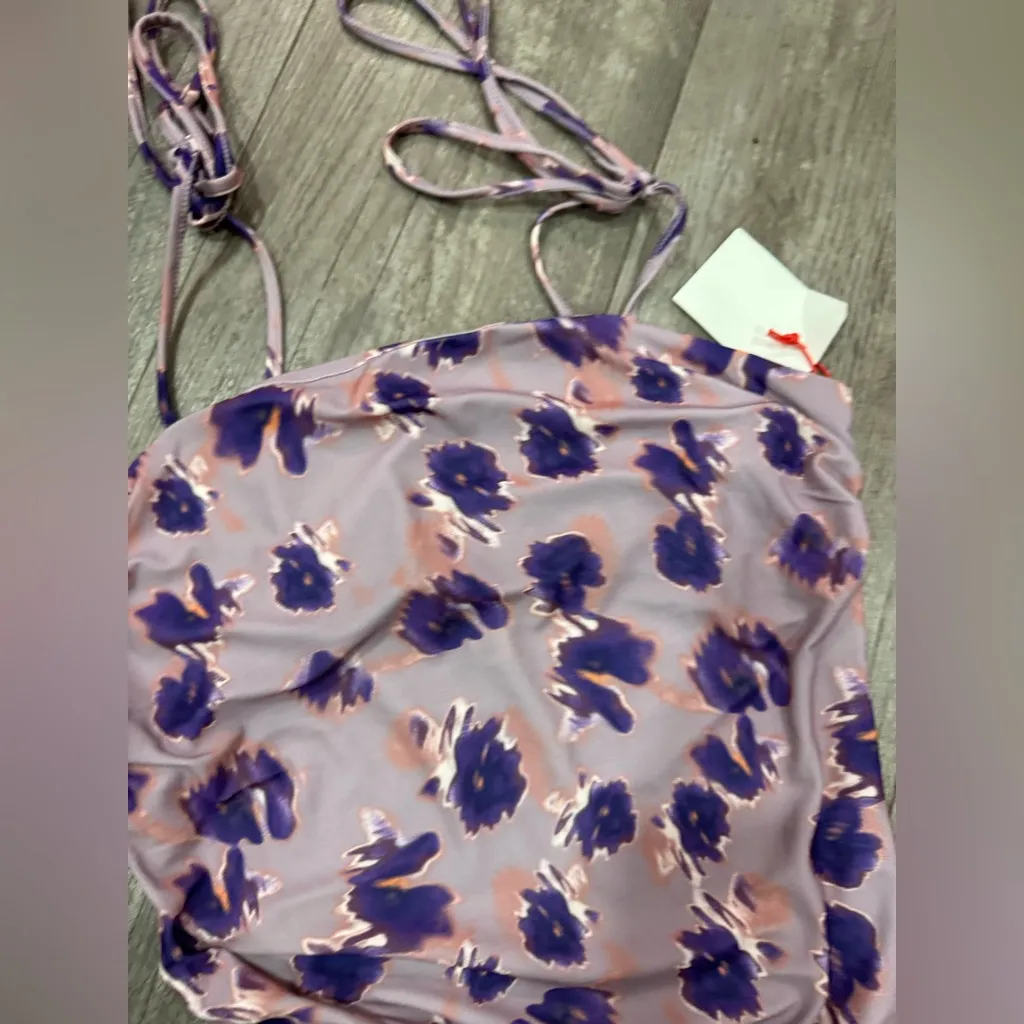 Chic Lavender Floral Mini Dress - Image 3