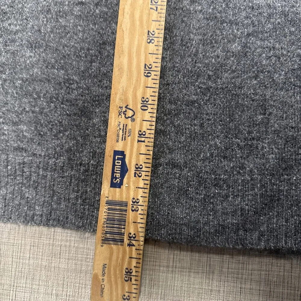 MAX STUDIO Gray Turtleneck Long Sleeve Sweater Dress Size Medium Grey - Image 5